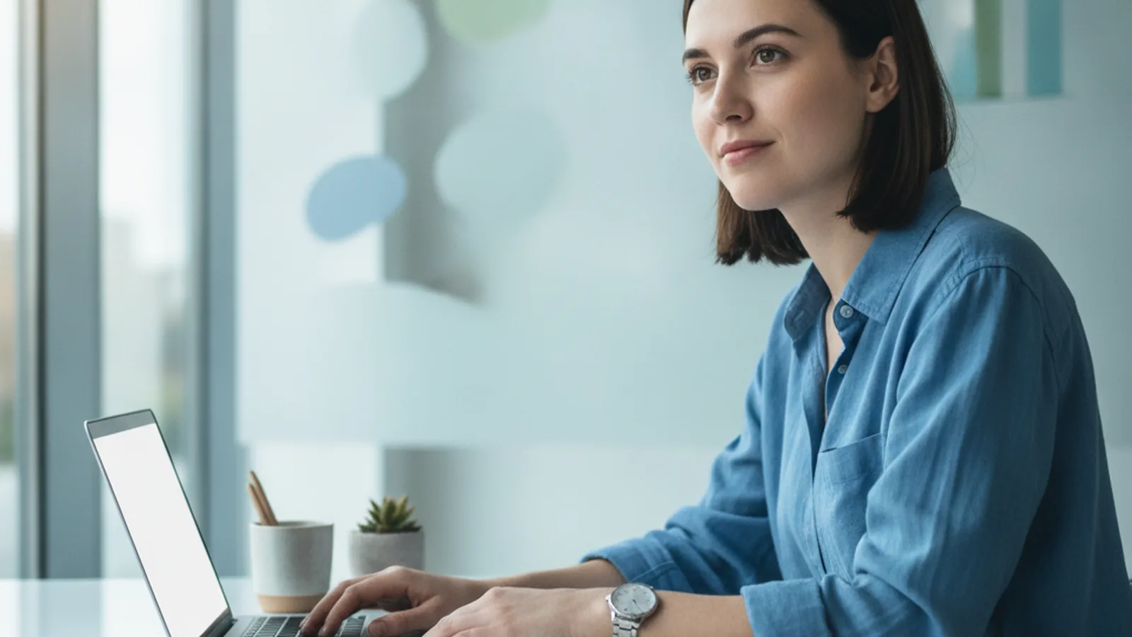 Small business owner reviewing plans for putting business funding to work